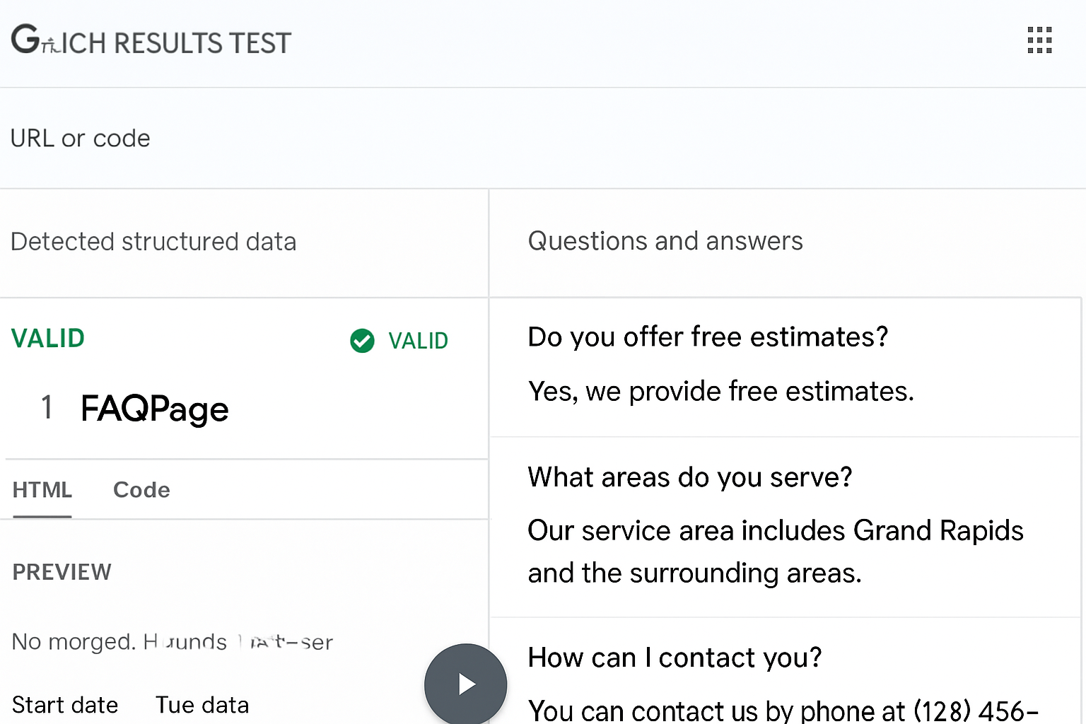 A screenshot of Google